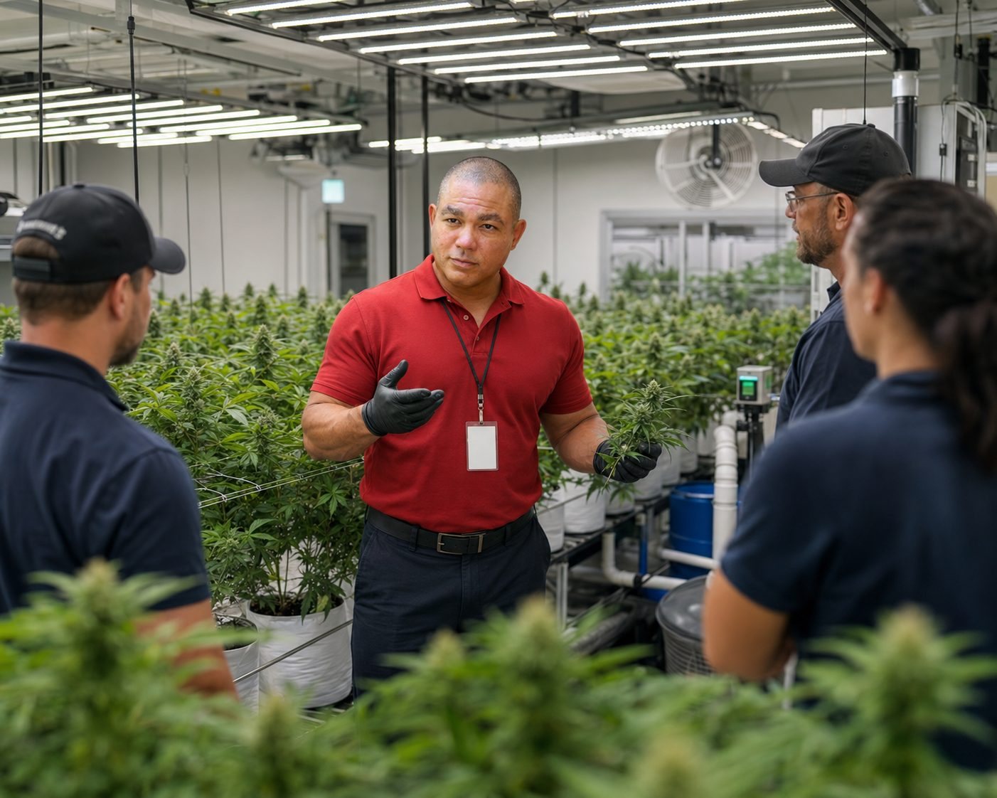 BiomedRx technician performing cbd topicals to protect patient safety